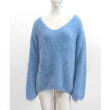 Vネックシャギーニット セーター プルオーバー | Riff | 詳細画像54 