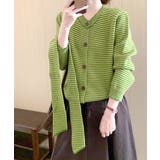 ボーダーカーディガン&ニットタイ チョーカー スカーフ | Riff | 詳細画像10