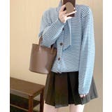 ボーダーカーディガン&ニットタイ チョーカー スカーフ | Riff | 詳細画像14