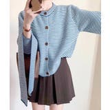 ボーダーカーディガン&ニットタイ チョーカー スカーフ | Riff | 詳細画像16