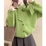 ボーダーカーディガン&ニットタイ チョーカー スカーフ | Riff | 詳細画像8