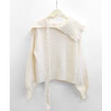 [2点セット] アシメオフショルニット&チョーカー リボン | Riff | 詳細画像19 