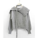 [2点セット] アシメオフショルニット&チョーカー リボン | Riff | 詳細画像22 