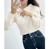 [2点セット] アシメオフショルニット&チョーカー リボン | Riff | 詳細画像6 