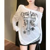 ワンショルシアークロストップス ロゴプリント ロンT | Riff | 詳細画像9 