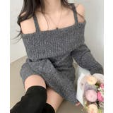 オフショルニットミニワンピース オフショルダー セーター | Riff | 詳細画像2 