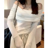 オフショルニット オフショルダー Tシャツ | Riff | 詳細画像12