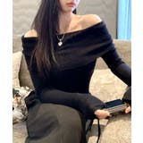 オフショルニット オフショルダー Tシャツ | Riff | 詳細画像2