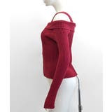 オフショル前ボタンニット オフショルダー 指穴開きニット | Riff | 詳細画像30 