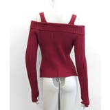 オフショル前ボタンニット オフショルダー 指穴開きニット | Riff | 詳細画像31 