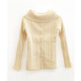 オフショルリブニット 前ボタン オフショルダー | Riff | 詳細画像27