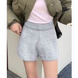 グレー | ニットショートパンツ 短パン ショート丈 | Riff