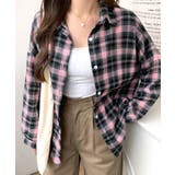 ブラック×ピンク | チェックシャツ 羽織り ゆるシャツ | Riff