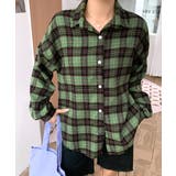 グリーン | チェックシャツ 羽織り ゆるシャツ | Riff