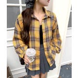 イエロー | チェックシャツ 羽織り ゆるシャツ | Riff