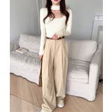 ハイネックデコルテ開きリブニット リブ編み セーター | Riff | 詳細画像19