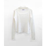 ハイネックデコルテ開きリブニット リブ編み セーター | Riff | 詳細画像27