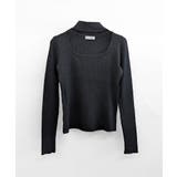 ハイネックデコルテ開きリブニット リブ編み セーター | Riff | 詳細画像28