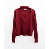 ハイネックデコルテ開きリブニット リブ編み セーター | Riff | 詳細画像29