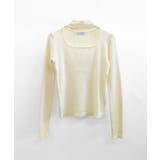 ハイネックデコルテ開きリブニット リブ編み セーター | Riff | 詳細画像30