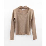 ハイネックデコルテ開きリブニット リブ編み セーター | Riff | 詳細画像31