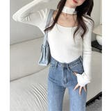 ハイネックデコルテ開きリブニット リブ編み セーター | Riff | 詳細画像6