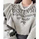 レタリングフリルスウェット トレーナー ロゴプリント | Riff | 詳細画像8 