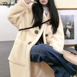 ボアロングダッフルコート ロングジャケット ロングコート | Riff | 詳細画像1