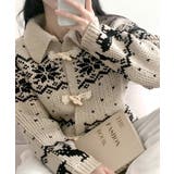 ノルディック柄ダッフルカーディガン ニットカーディガン セーター | Riff | 詳細画像11