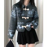 ノルディック柄ダッフルカーディガン ニットカーディガン セーター | Riff | 詳細画像13