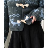 ノルディック柄ダッフルカーディガン ニットカーディガン セーター | Riff | 詳細画像14