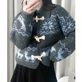 ノルディック柄ダッフルカーディガン ニットカーディガン セーター | Riff | 詳細画像18