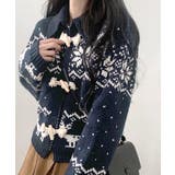 ノルディック柄ダッフルカーディガン ニットカーディガン セーター | Riff | 詳細画像24