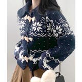 ノルディック柄ダッフルカーディガン ニットカーディガン セーター | Riff | 詳細画像25