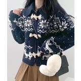 ノルディック柄ダッフルカーディガン ニットカーディガン セーター | Riff | 詳細画像26