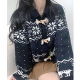 ノルディック柄ダッフルカーディガン ニットカーディガン セーター | Riff | 詳細画像29