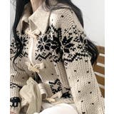 ノルディック柄ダッフルカーディガン ニットカーディガン セーター | Riff | 詳細画像7