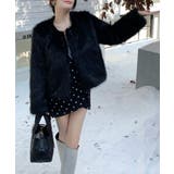 ファーショートコート フェイクファー もこもこ | Riff | 詳細画像18