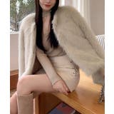 ファーショートコート フェイクファー もこもこ | Riff | 詳細画像27