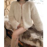 ファーショートコート フェイクファー もこもこ | Riff | 詳細画像29