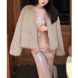 ファーショートコート フェイクファー もこもこ | Riff | 詳細画像31