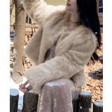 ファーショートコート フェイクファー もこもこ | Riff | 詳細画像33