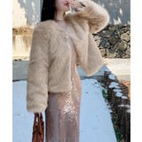 ファーショートコート フェイクファー もこもこ | Riff | 詳細画像34