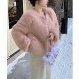 ファーショートコート フェイクファー もこもこ | Riff | 詳細画像45