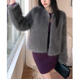 ファーショートコート フェイクファー もこもこ | Riff | 詳細画像5