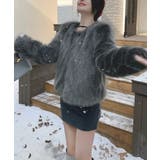 ファーショートコート フェイクファー もこもこ | Riff | 詳細画像57