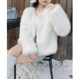 ファーショートコート フェイクファー もこもこ | Riff | 詳細画像59