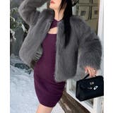 ファーショートコート フェイクファー もこもこ | Riff | 詳細画像7