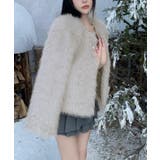 ファーショートコート フェイクファー もこもこ | Riff | 詳細画像78