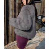 ファーショートコート フェイクファー もこもこ | Riff | 詳細画像9